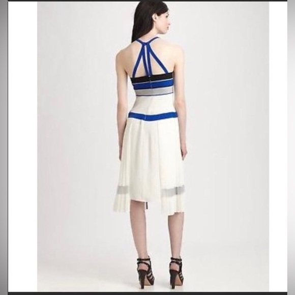 *BCBGMAXAZRIA Multicolor Runway "Voletta" Color Block Size 2 Cocktail Dress - Picture 11 of 16